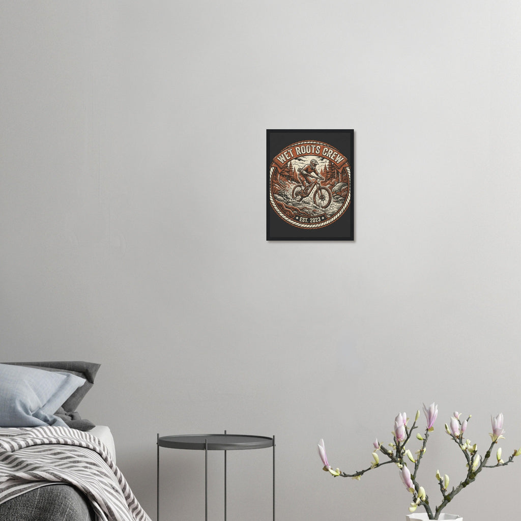 Wet Roots Crew Framed Print | Mountain Bike Wall Art - view 9