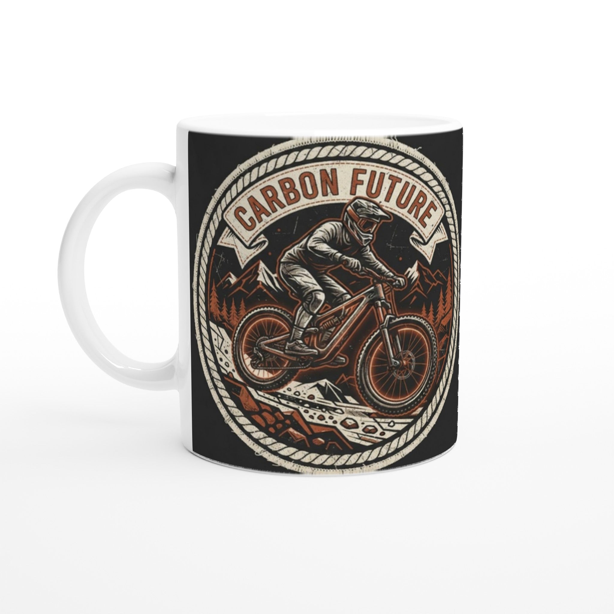 Carbon Future MTB Mug | Mountain Biker Coffee Mug