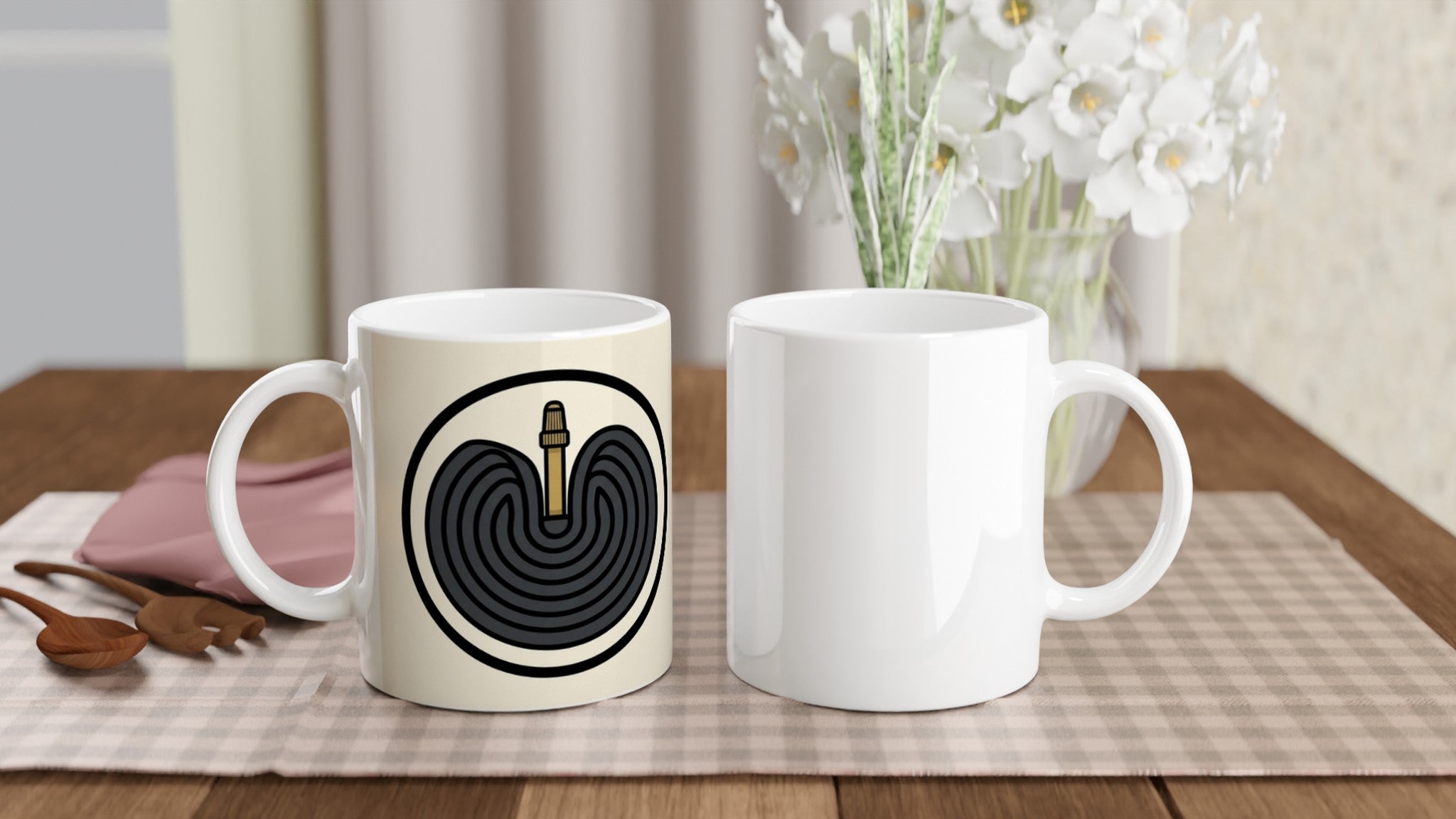 Inner Tube Coil MTB Mug | Mountain Biker Coffee Mug - view 5