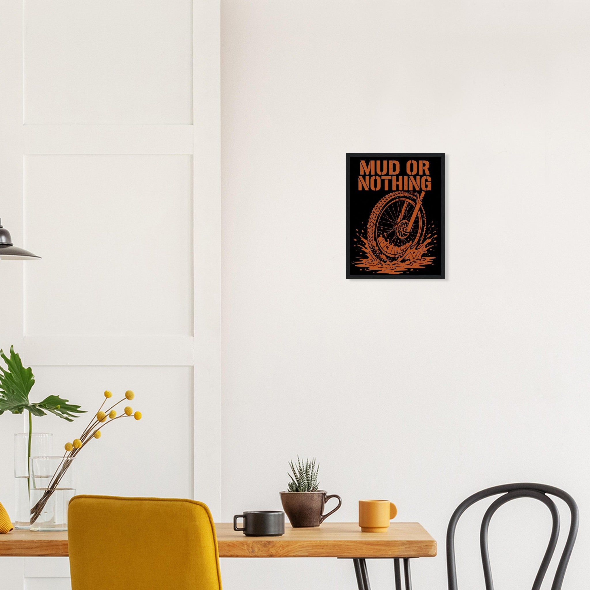 Mud Or Nothing Framed Print | Mountain Bike Wall Art - view 3