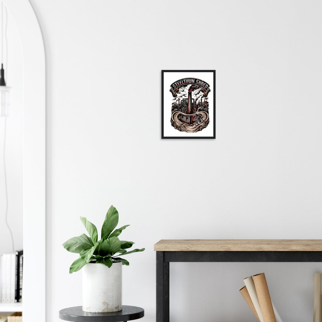Steeltown Shred Mill Framed Print | Mountain Bike Wall Art - view 9