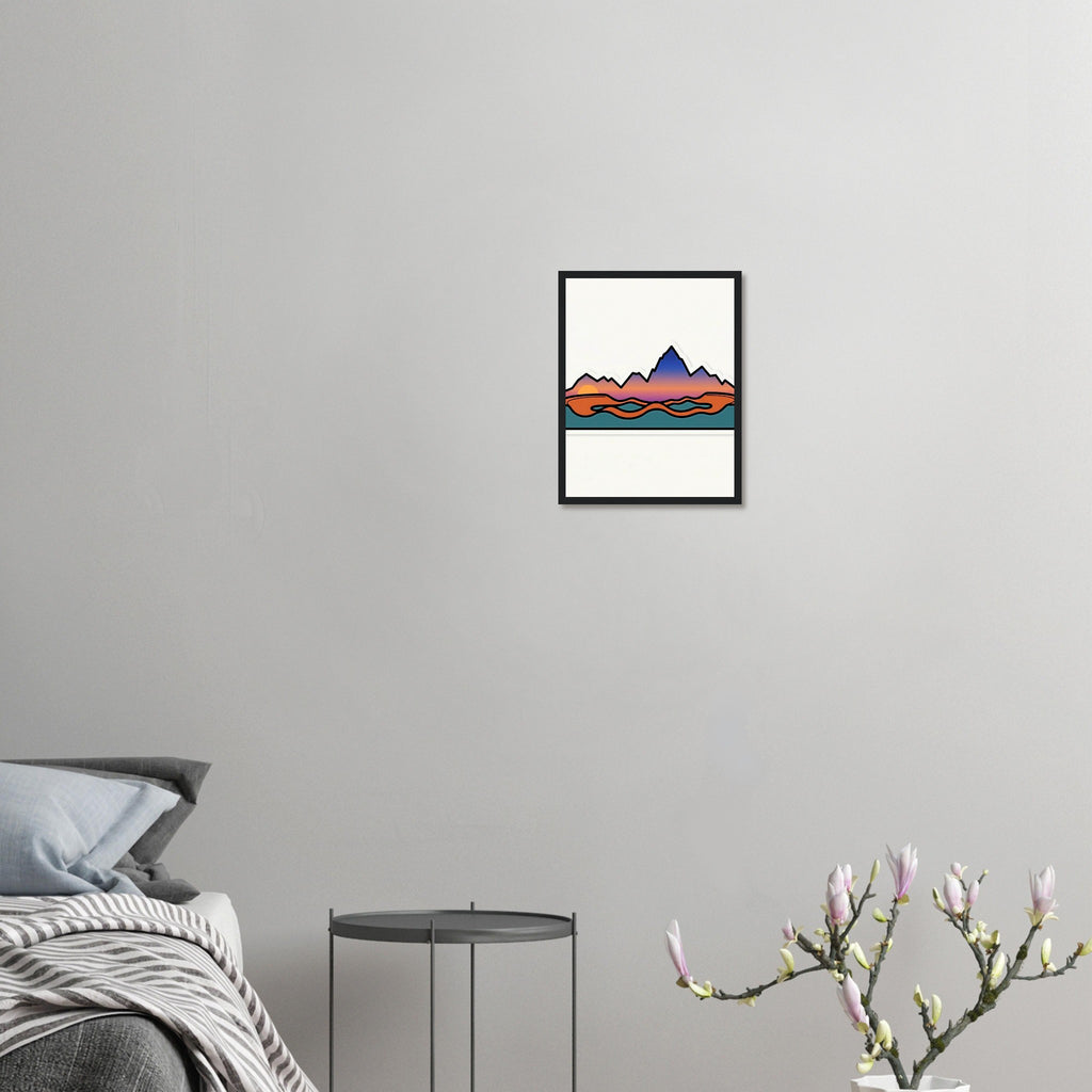 Sunset Ridge Framed Print | Mountain Bike Wall Art - view 5