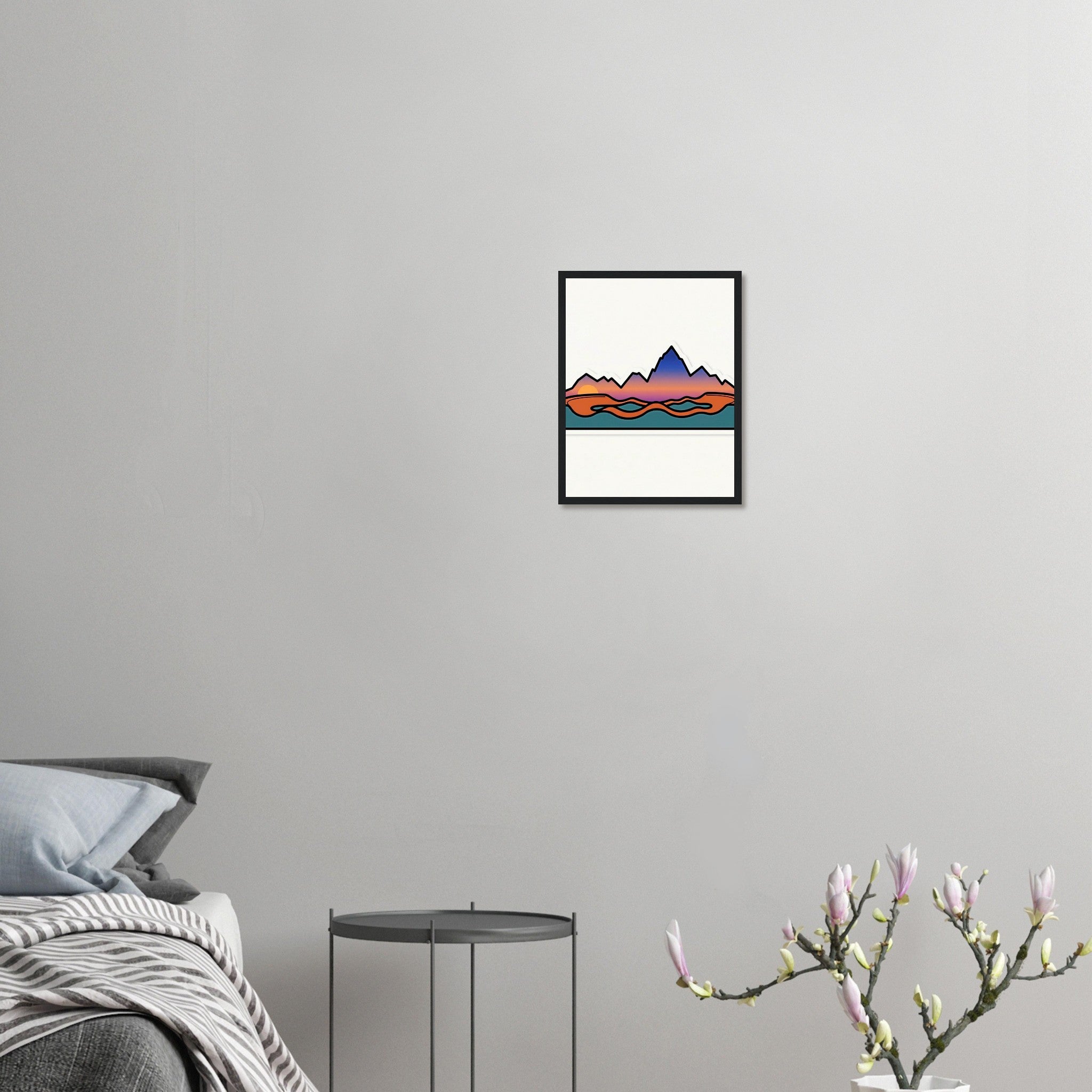 Sunset Ridge Framed Print | Mountain Bike Wall Art - view 5