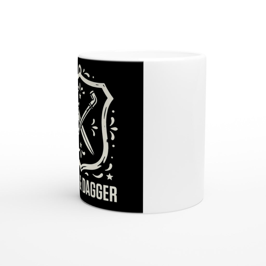 Spoke & Dagger Shield MTB Mug | Mountain Biker Coffee Mug - view 2
