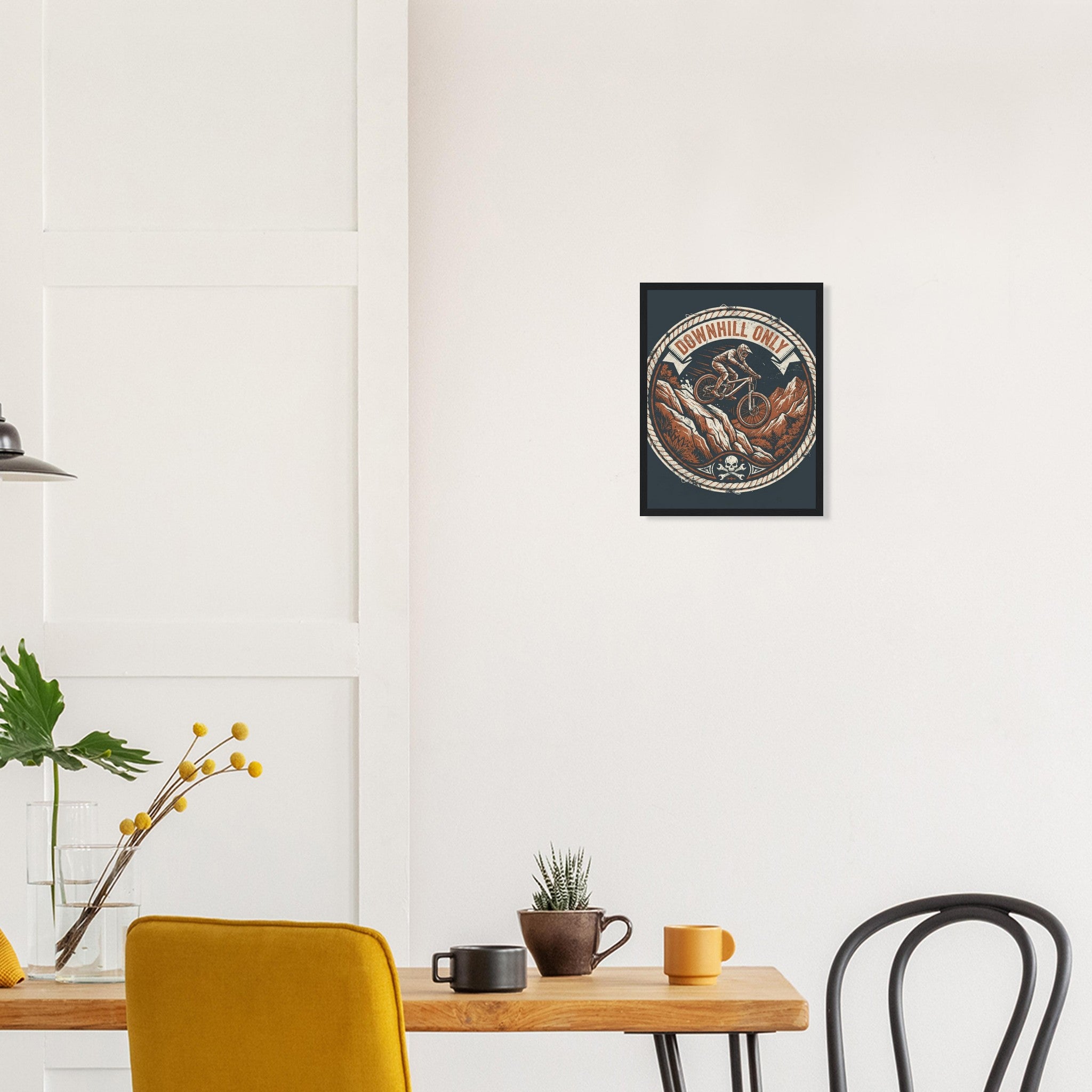 Downhill Only Framed Print | Mountain Bike Wall Art - view 10