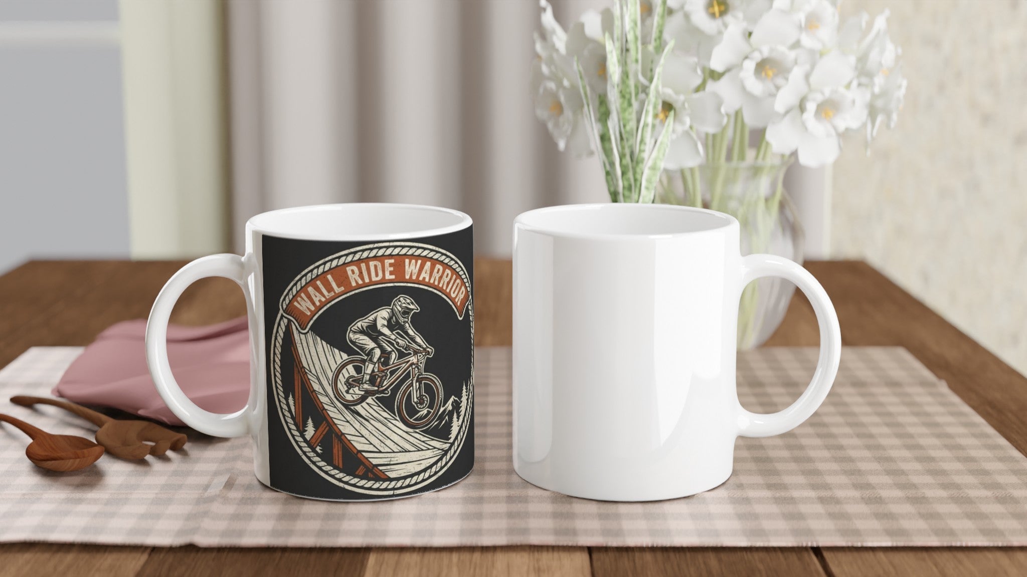 Wall Ride Warrior MTB Mug | Mountain Biker Coffee Mug - view 5